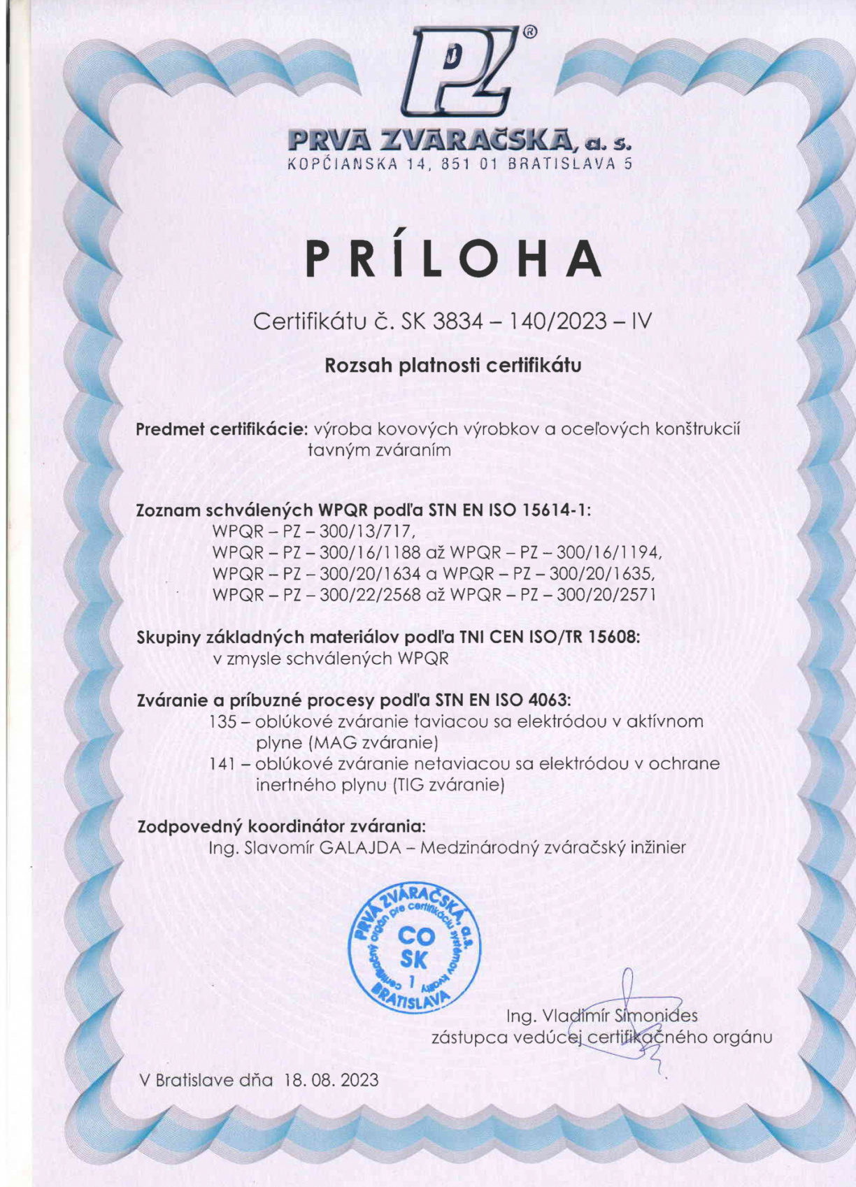 Certifikáty